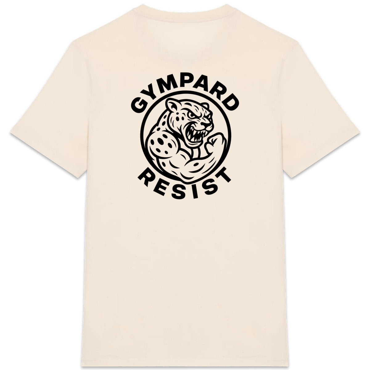 Camiseta pesada unisex: LOGO+ ressit blanco - espalda_8