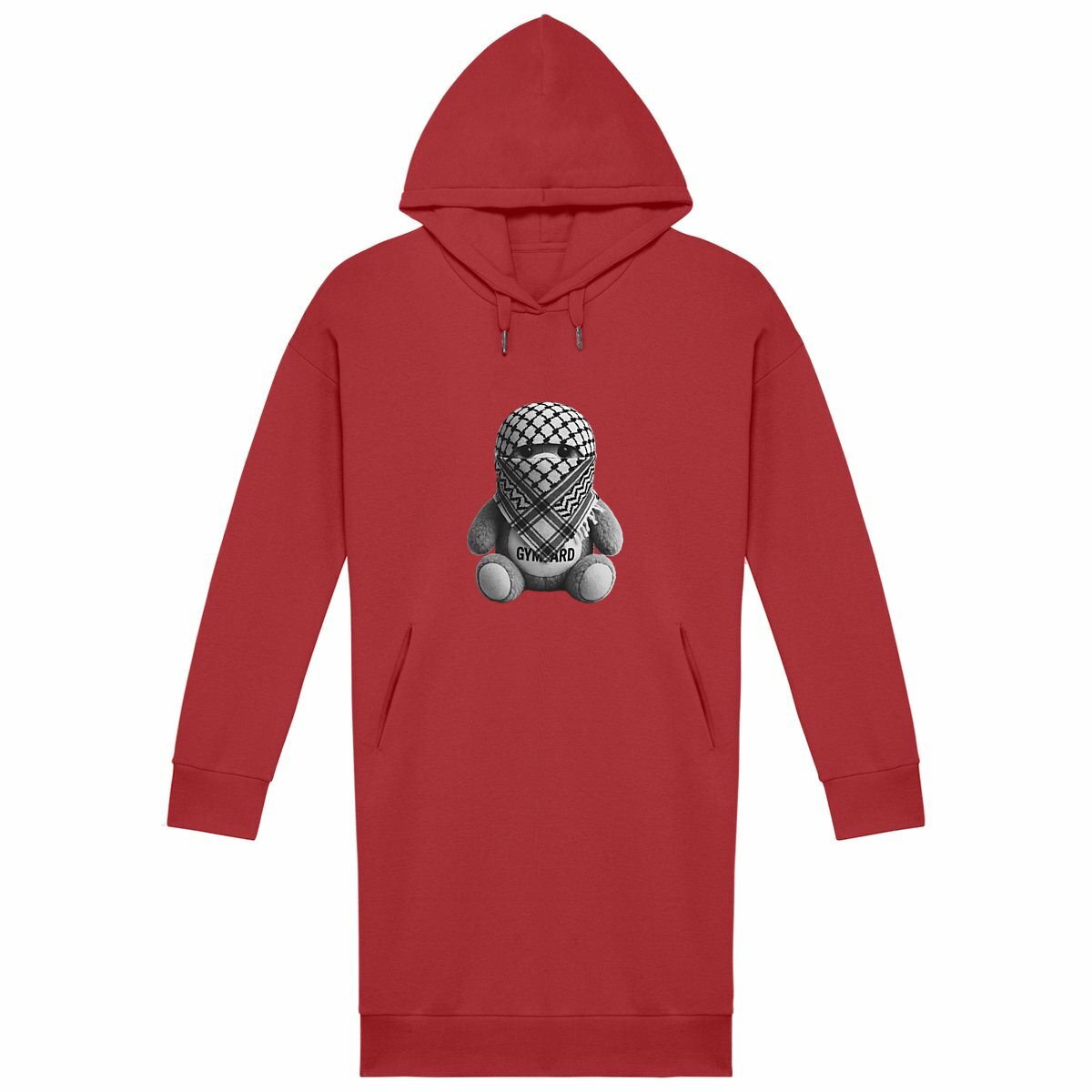 Strength Long Hoodie Women; Teddy - frente_rojo