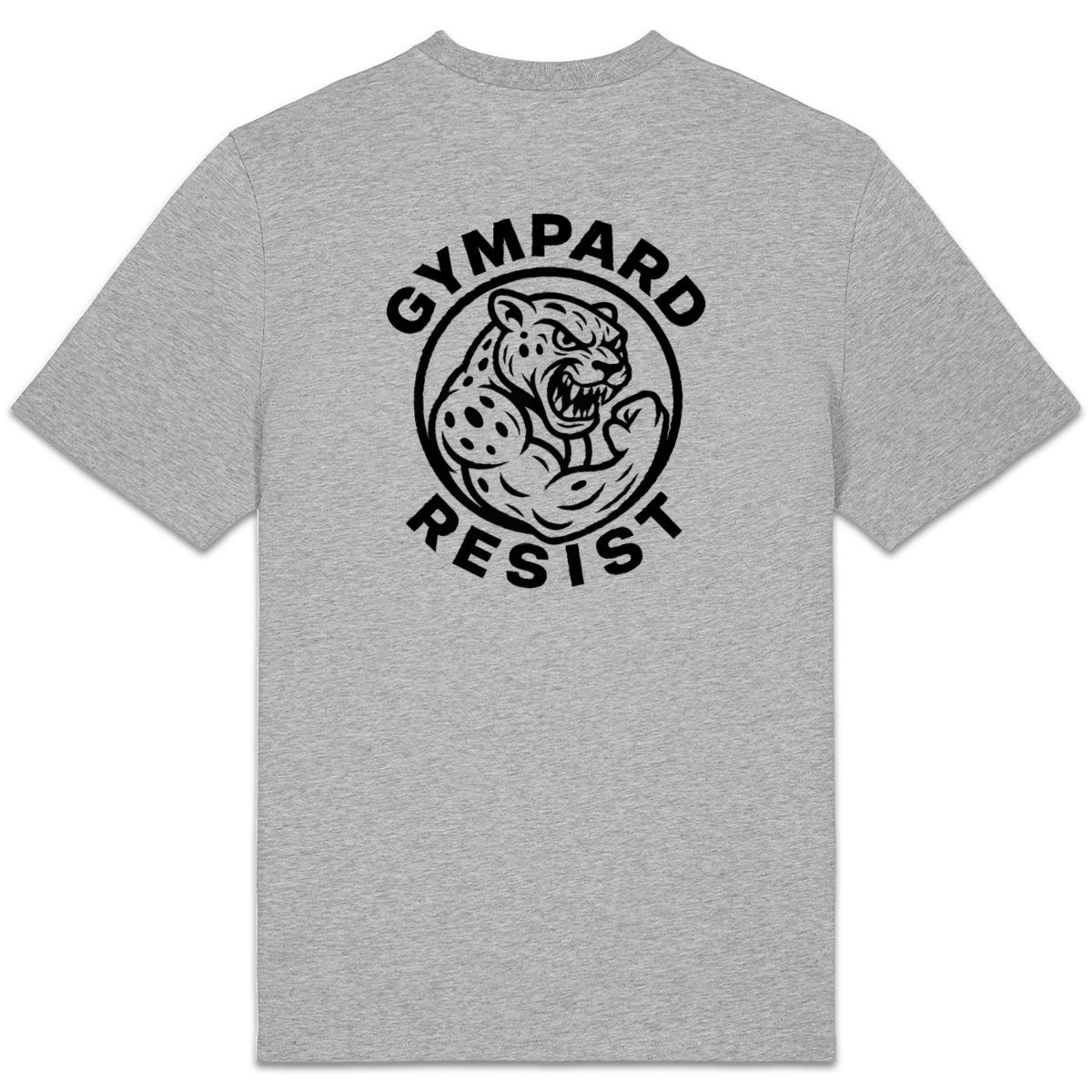 Camiseta pesada unisex: LOGO+ ressit blanco - espalda_1