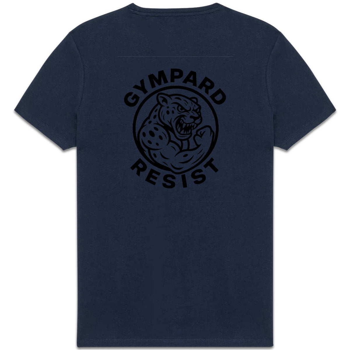 Camiseta pesada unisex: LOGO+ ressit blanco - espalda_2