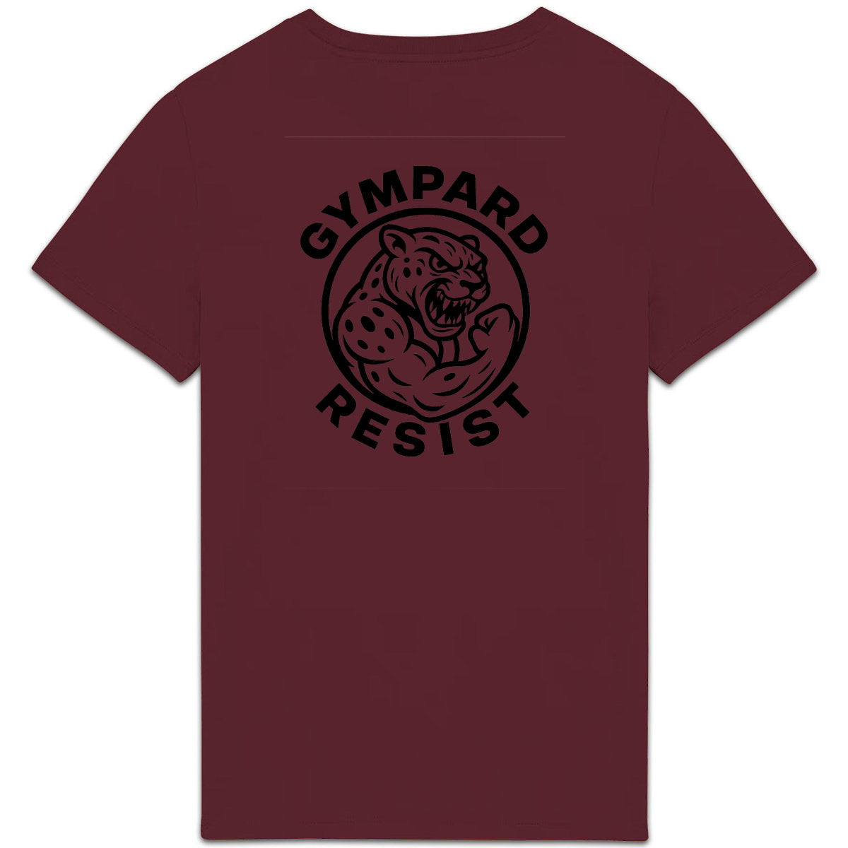 Camiseta pesada unisex: LOGO+ ressit blanco - espalda_3