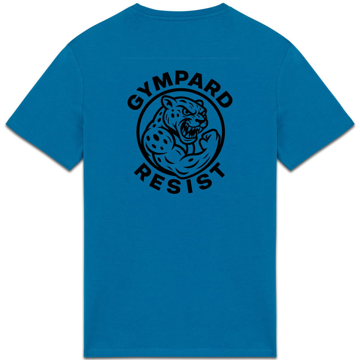 Camiseta pesada unisex: LOGO+ ressit blanco - espalda_4