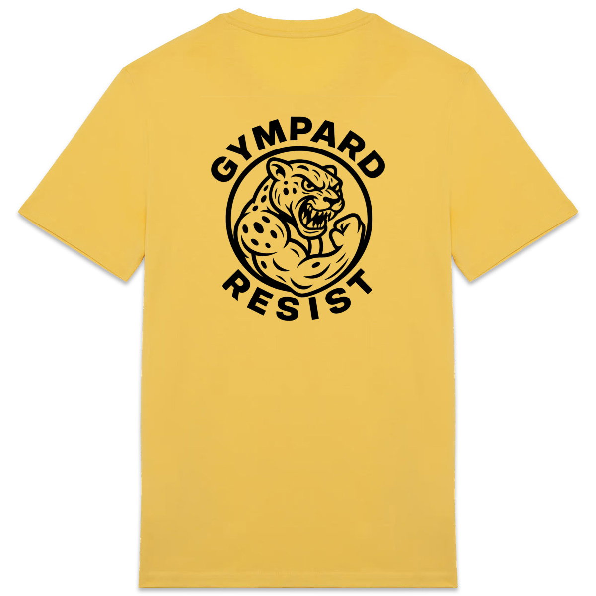 Camiseta pesada unisex: LOGO+ ressit blanco - espalda_5