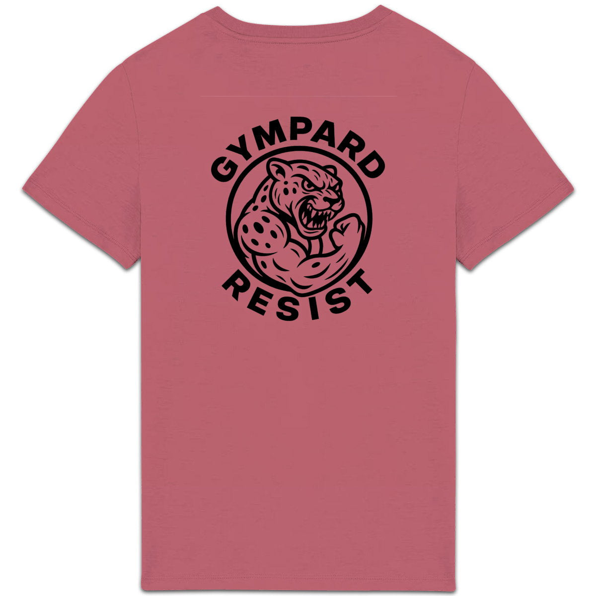 Camiseta pesada unisex: LOGO+ ressit blanco - espalda_7