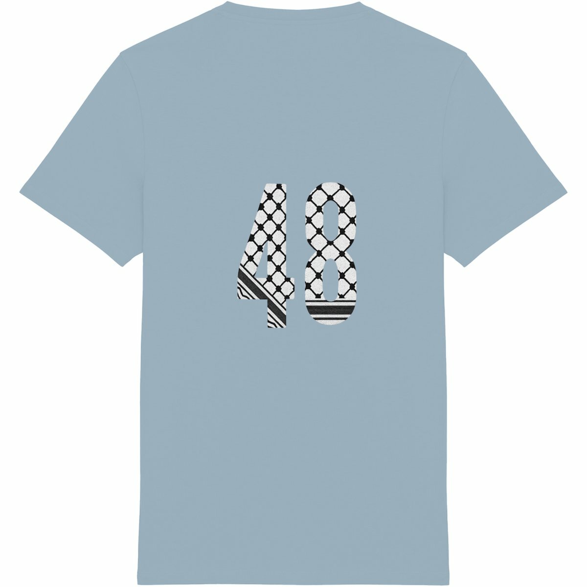 Essential T-Shirt; Arabic CW 48 - espalda_azulártico