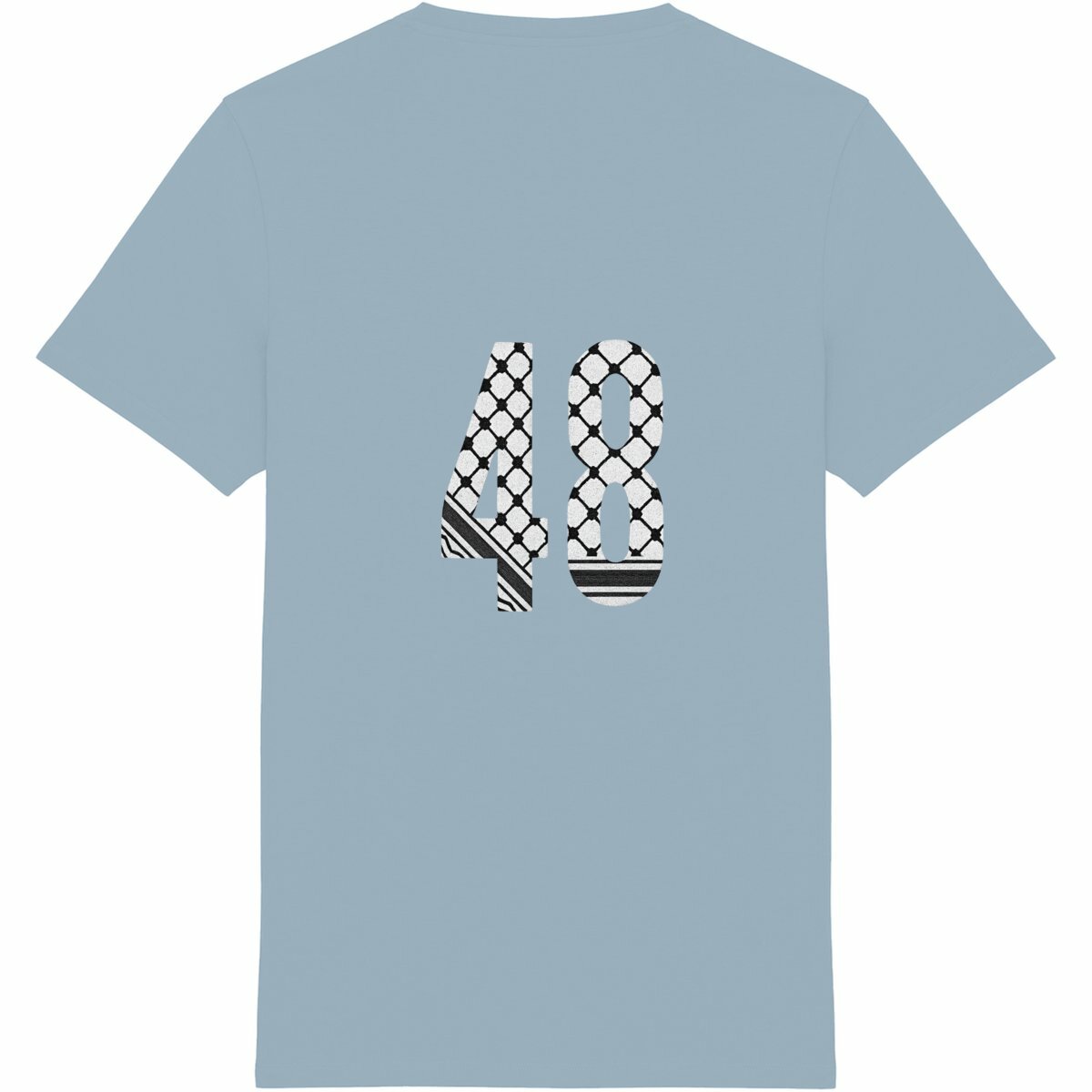 Essential T-Shirt; Arabic CB 48 - espalda_azulártico