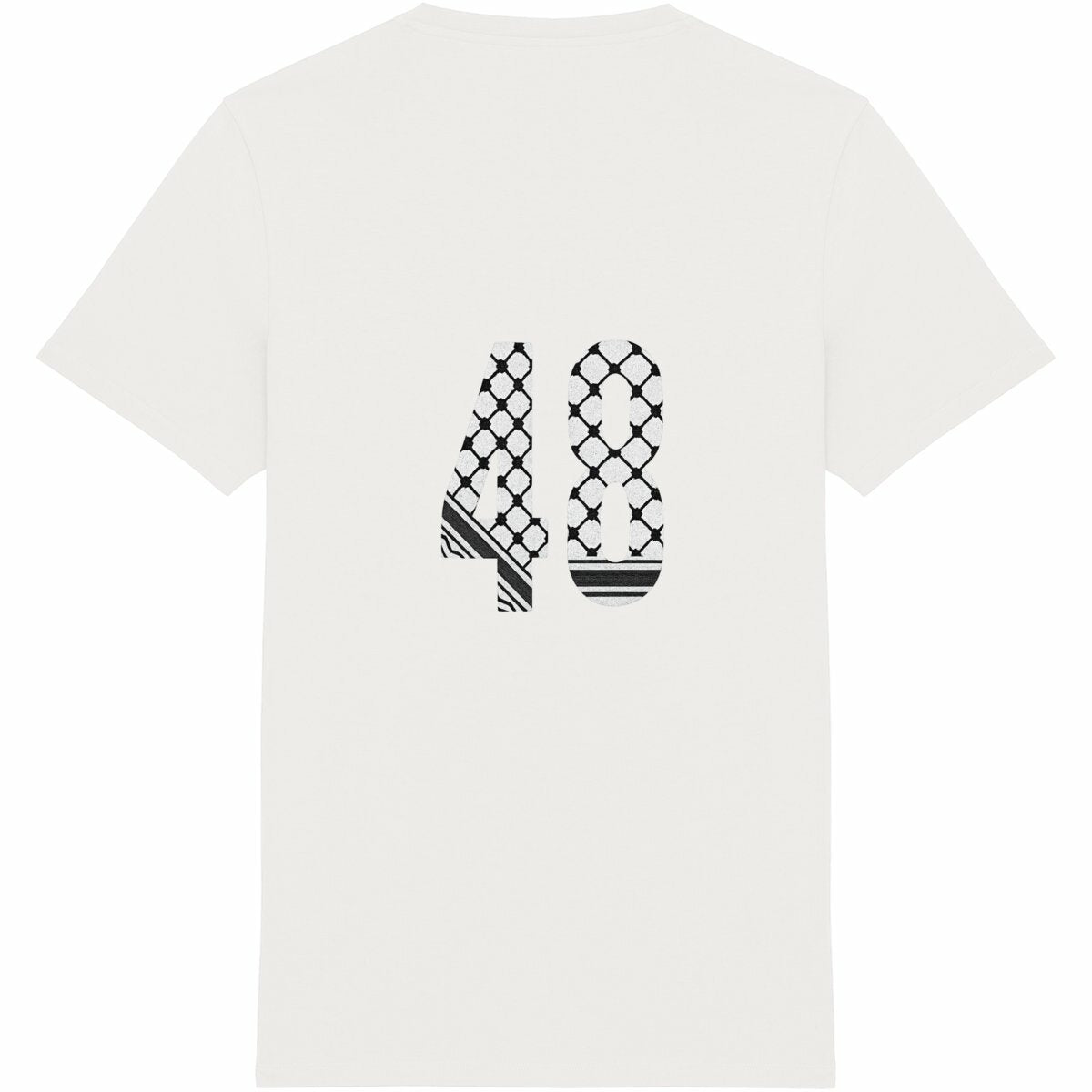 Essential T-Shirt; Arabic CB 48 - espalda_blanco
