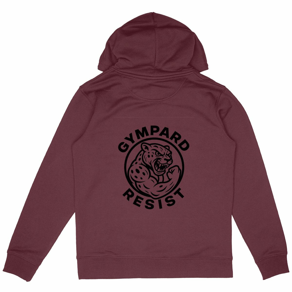 Heavyweight Hoodie; GPCB RESIST - espalda_burdeos