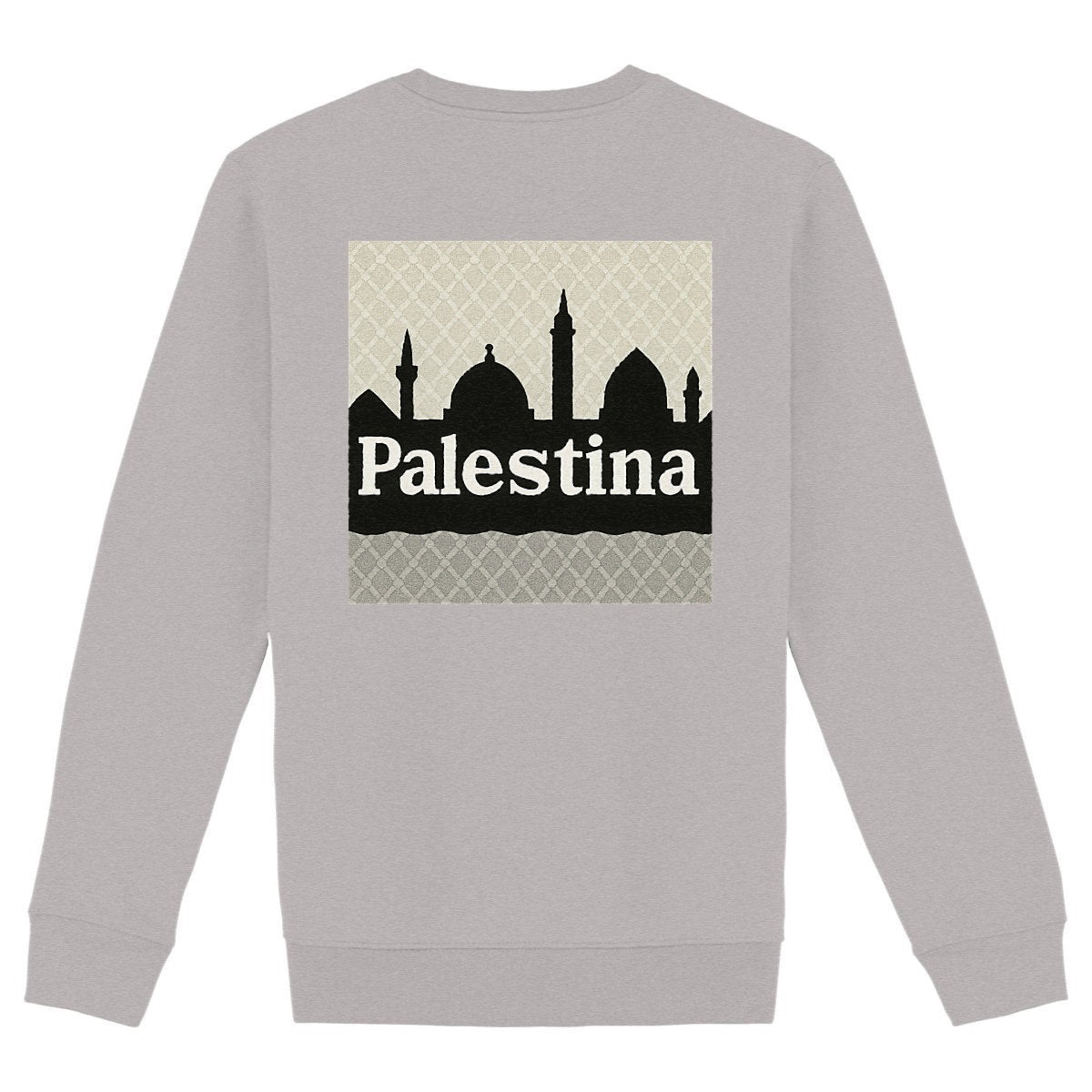 Sudadera unisex de alto gramaje; Patagonia - espalda_heidekrautgrau