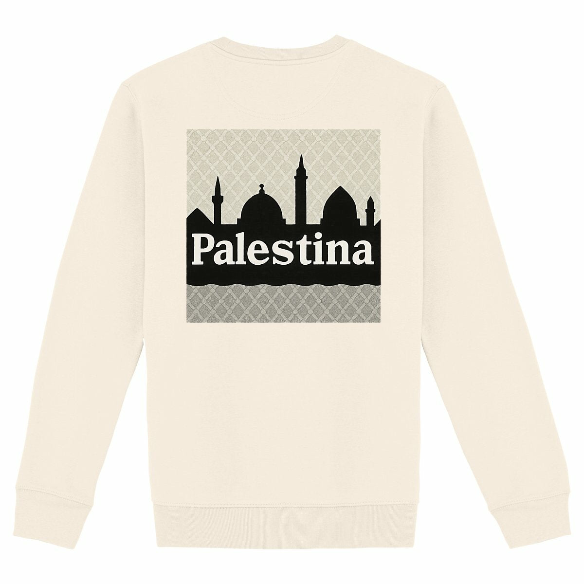 Sudadera unisex de alto gramaje; Patagonia - espalda_marfil