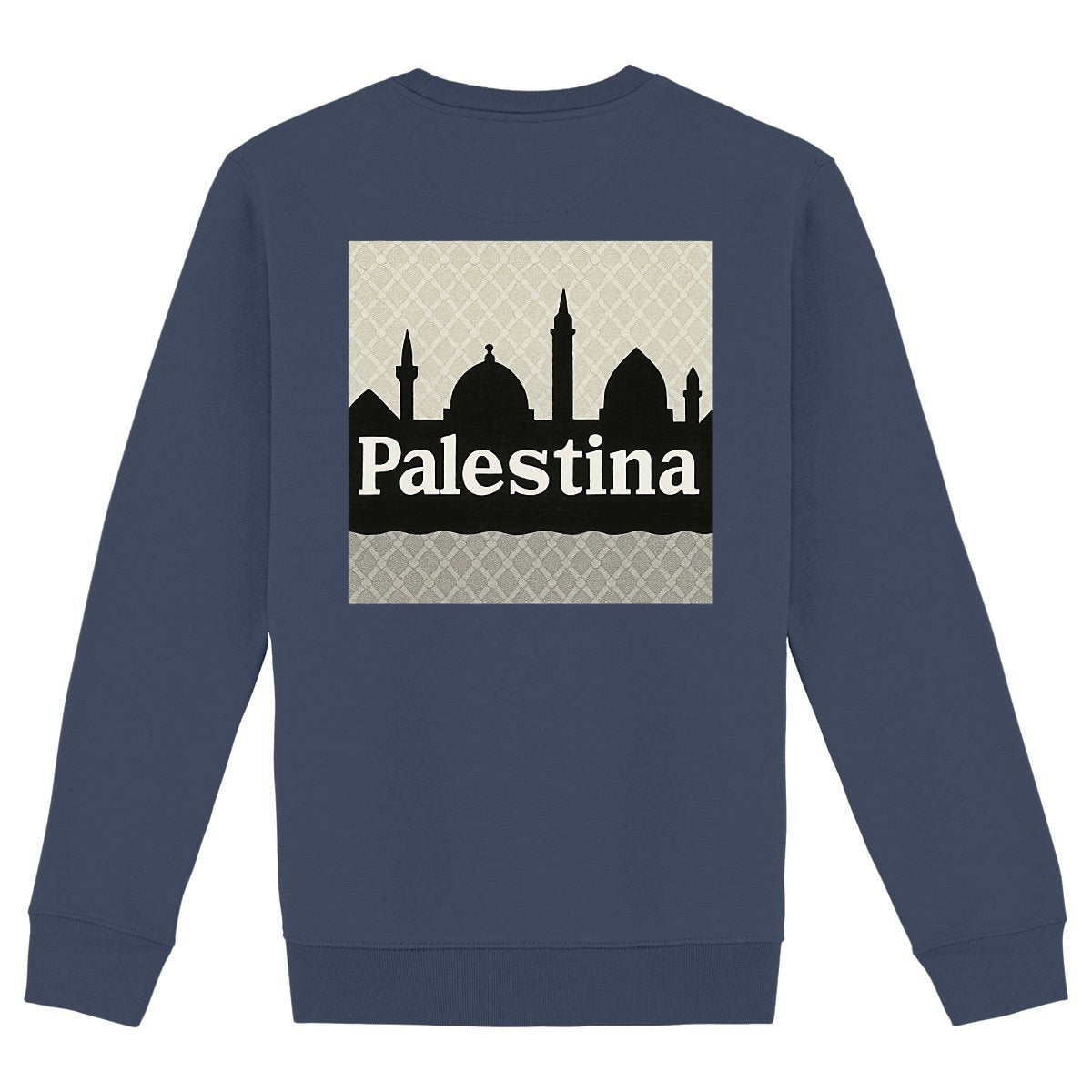 Sudadera unisex de alto gramaje; Patagonia - espalda_marino