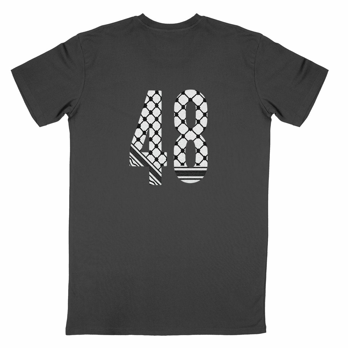 Camiseta clásica unisex; arabe+ 48 negro - espalda_negro