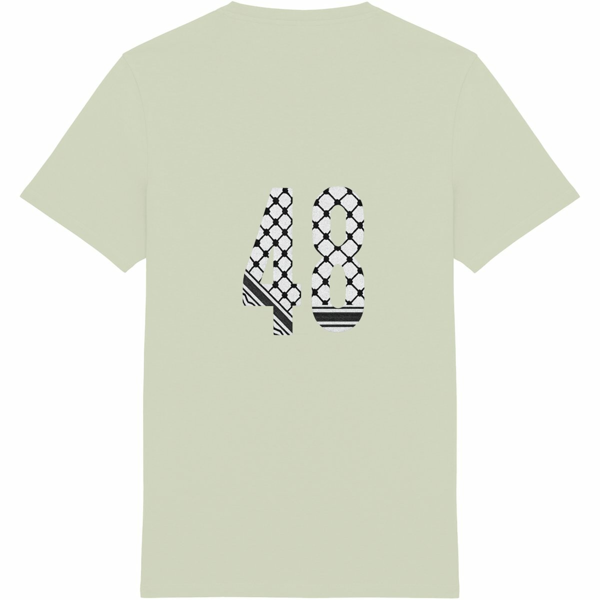 Essential T-Shirt; Arabic CW 48 - espalda_verdeceladón