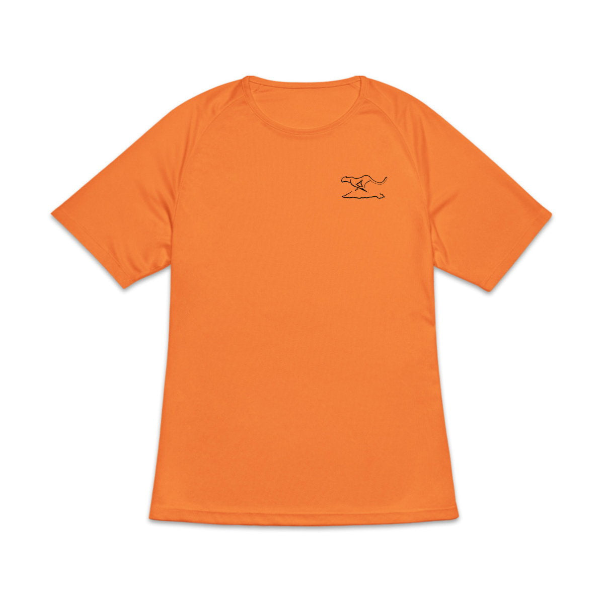 Camiseta deportiva reciclada para mujer; logo simple - frente_0