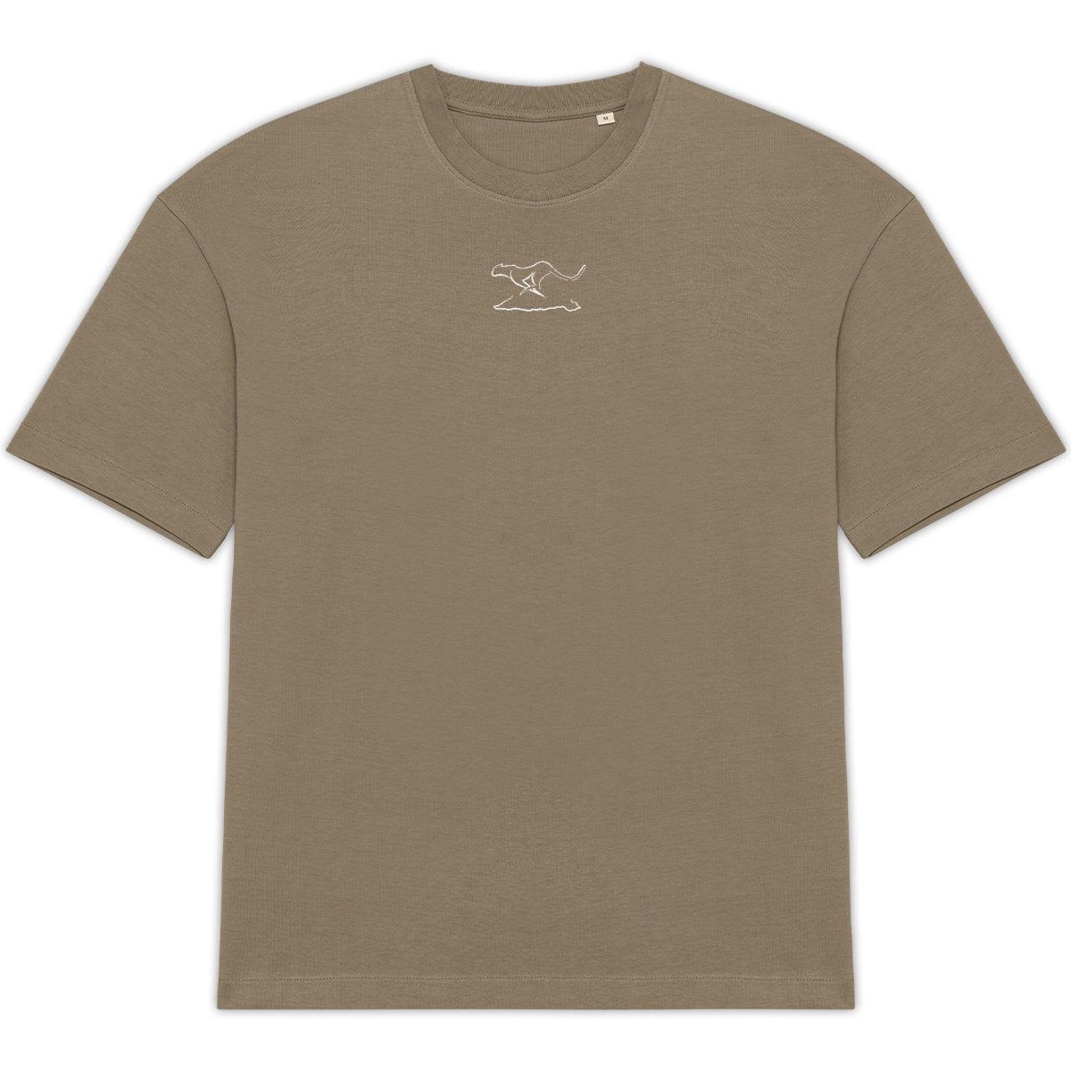 Camiseta oversize unisex: simple+ nombre, blanco - frente_0