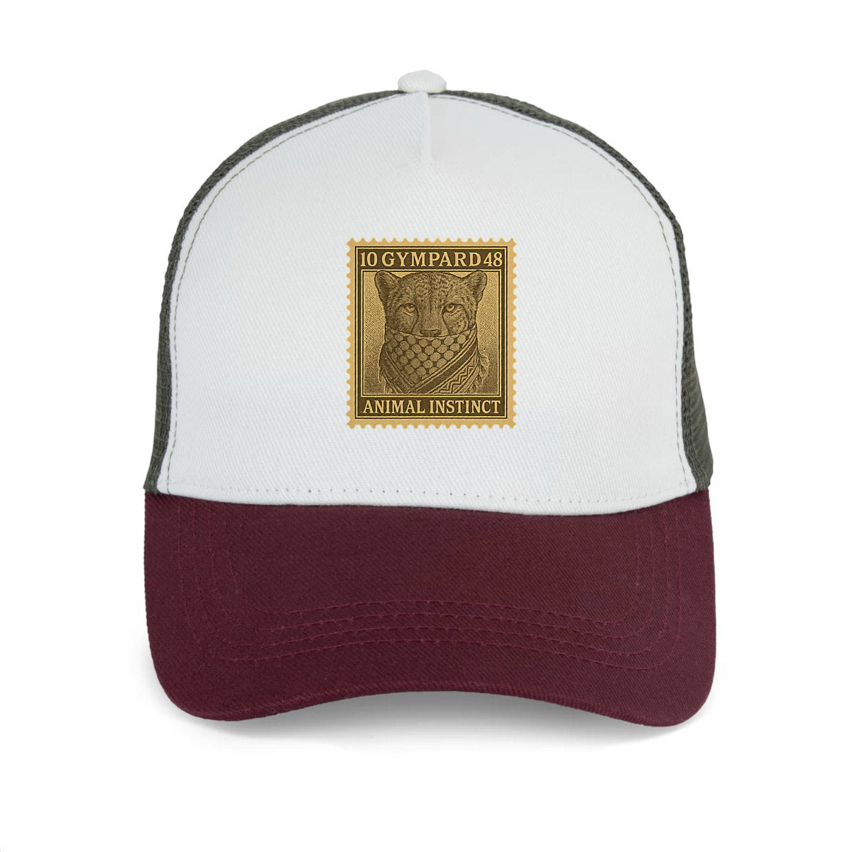 Gorra Trucker ecorresponsable: sello guepardo - frente_0