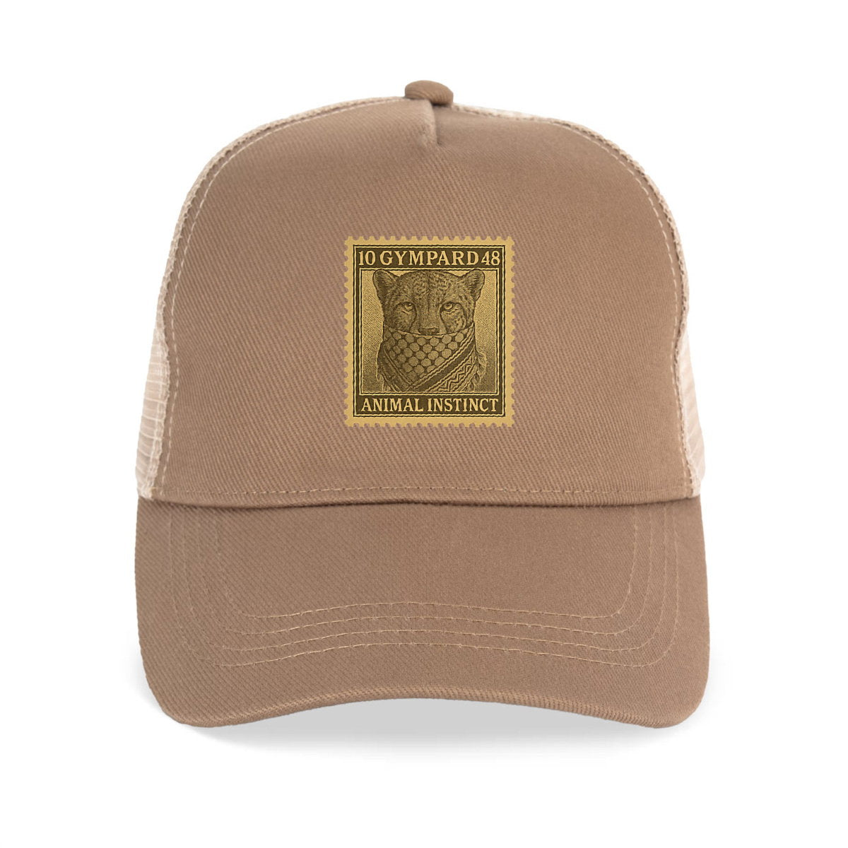 Gorra Trucker ecorresponsable: sello guepardo - frente_1