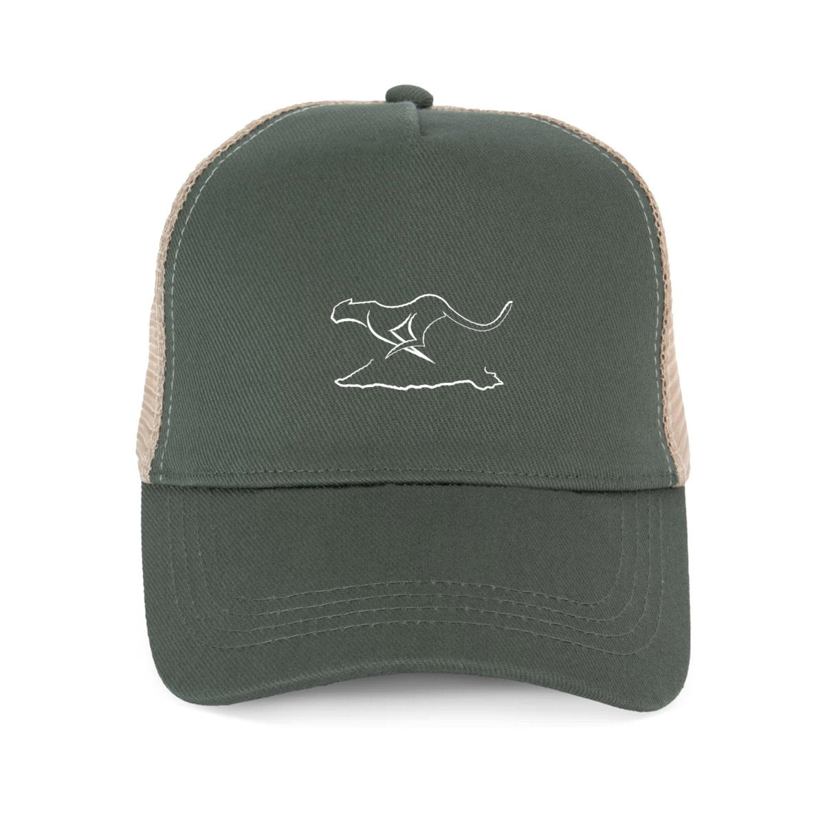 Gorra Trucker ecorresponsable; logo blanco - frente_1