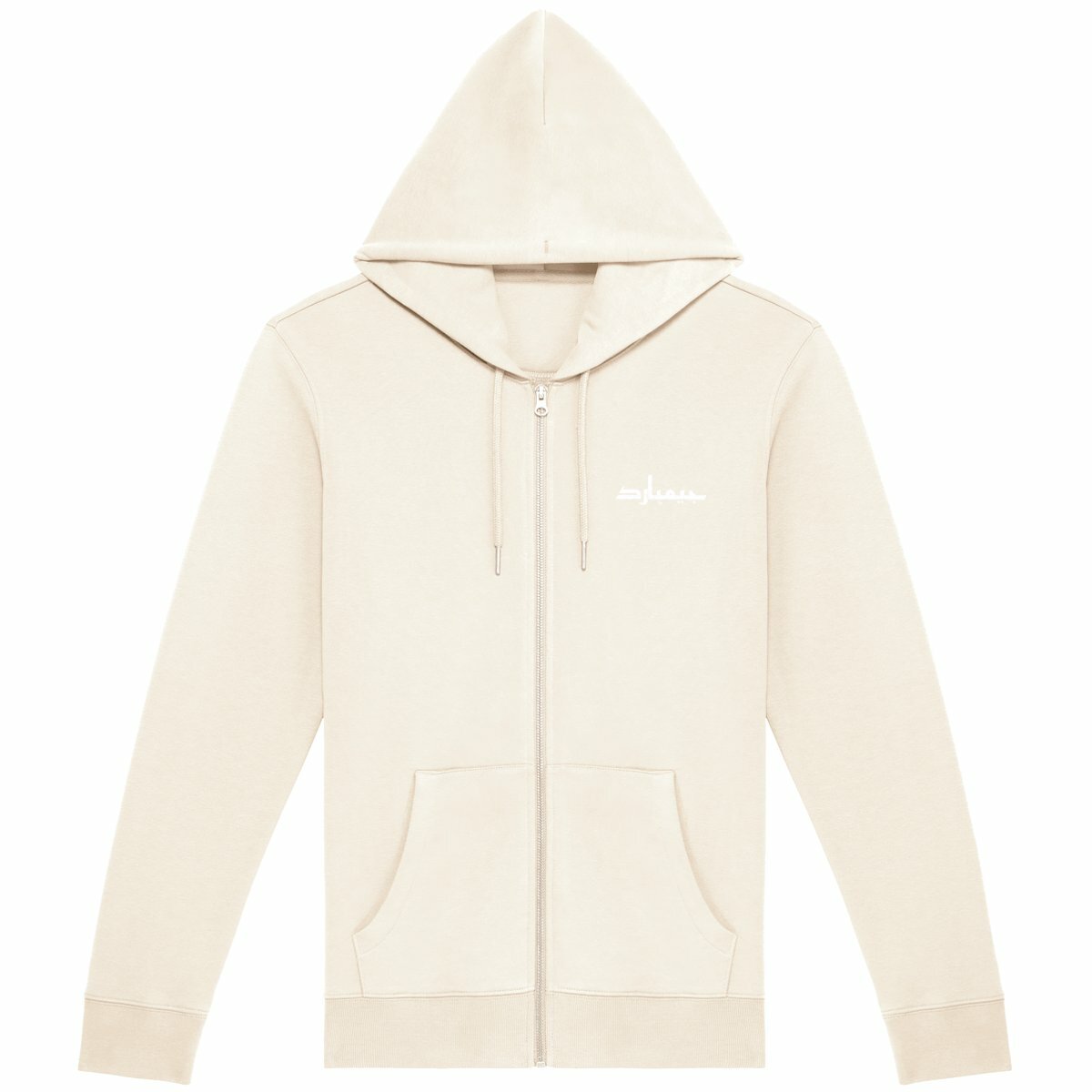 Sudadera con cremallera unisex; arabe simple - frente_1