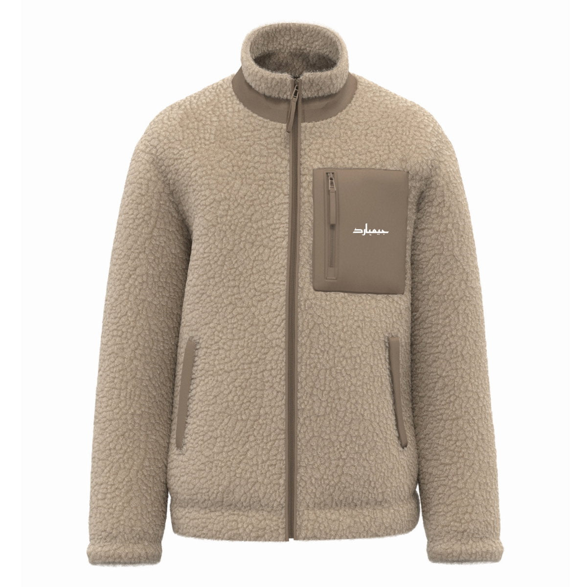 Sherpa Jacket; Arabic W - frente_1
