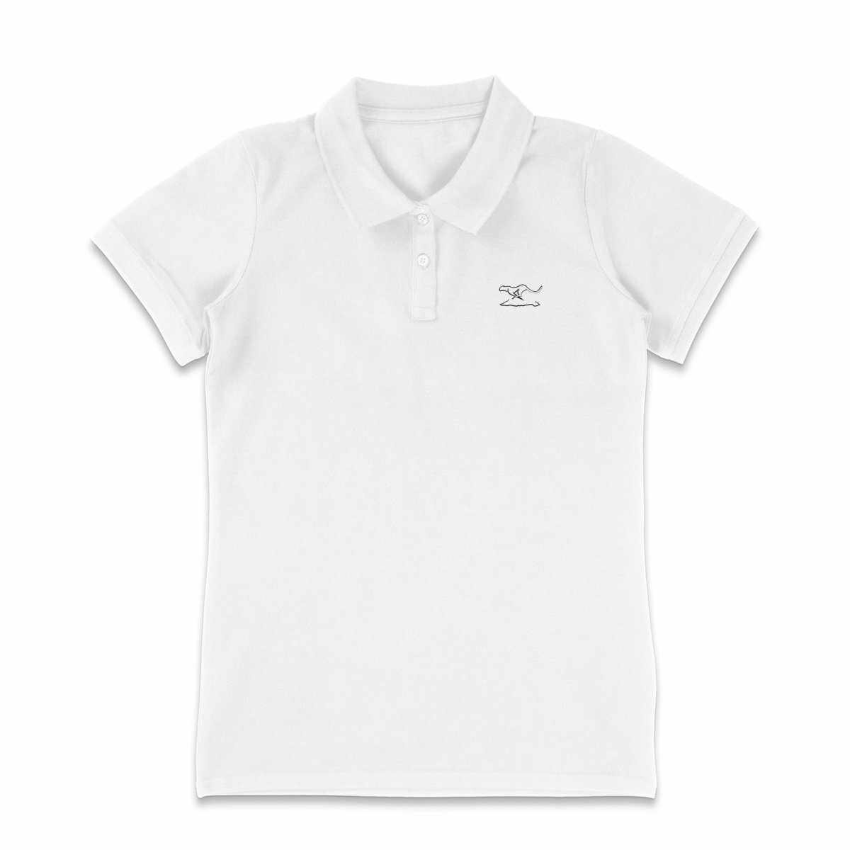 Polo ligero para mujer: logo blanco - frente_2