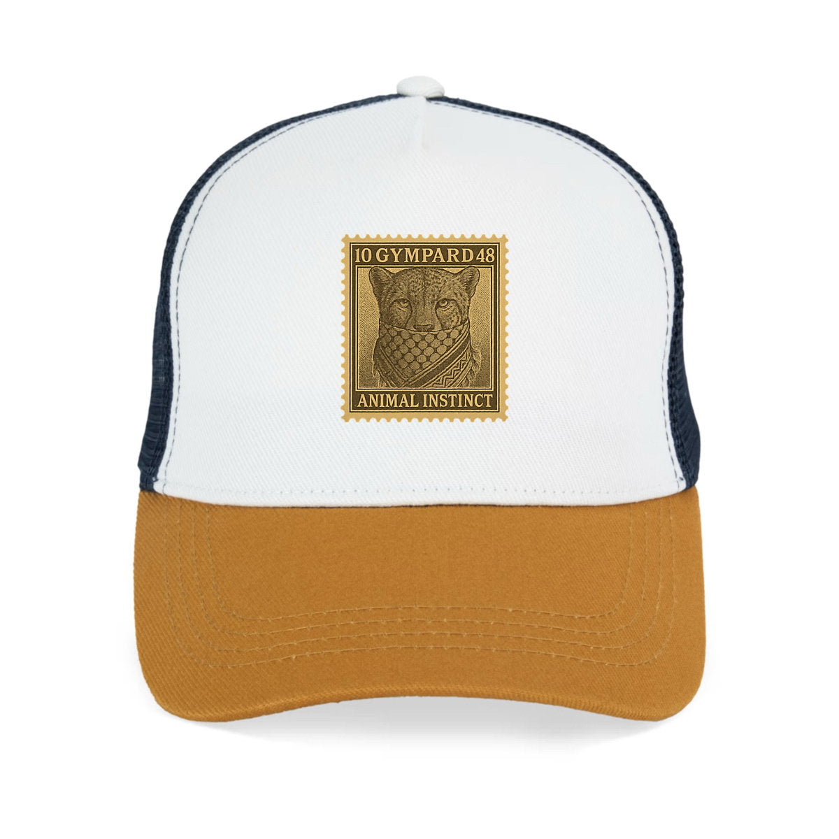 Gorra Trucker ecorresponsable: sello guepardo - frente_3
