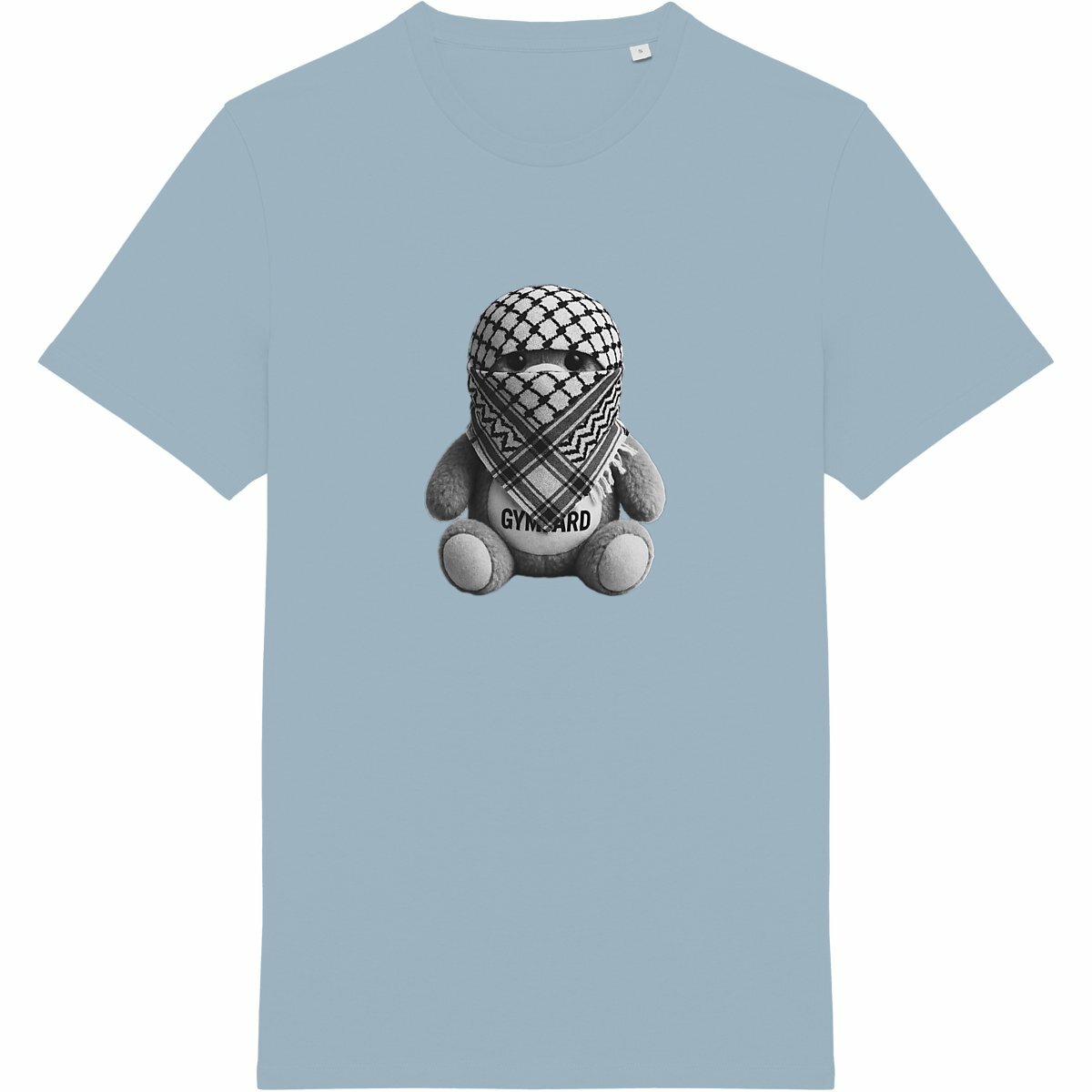 Camiseta unisex Made in Portugal: oso frontal - frente_azulártico