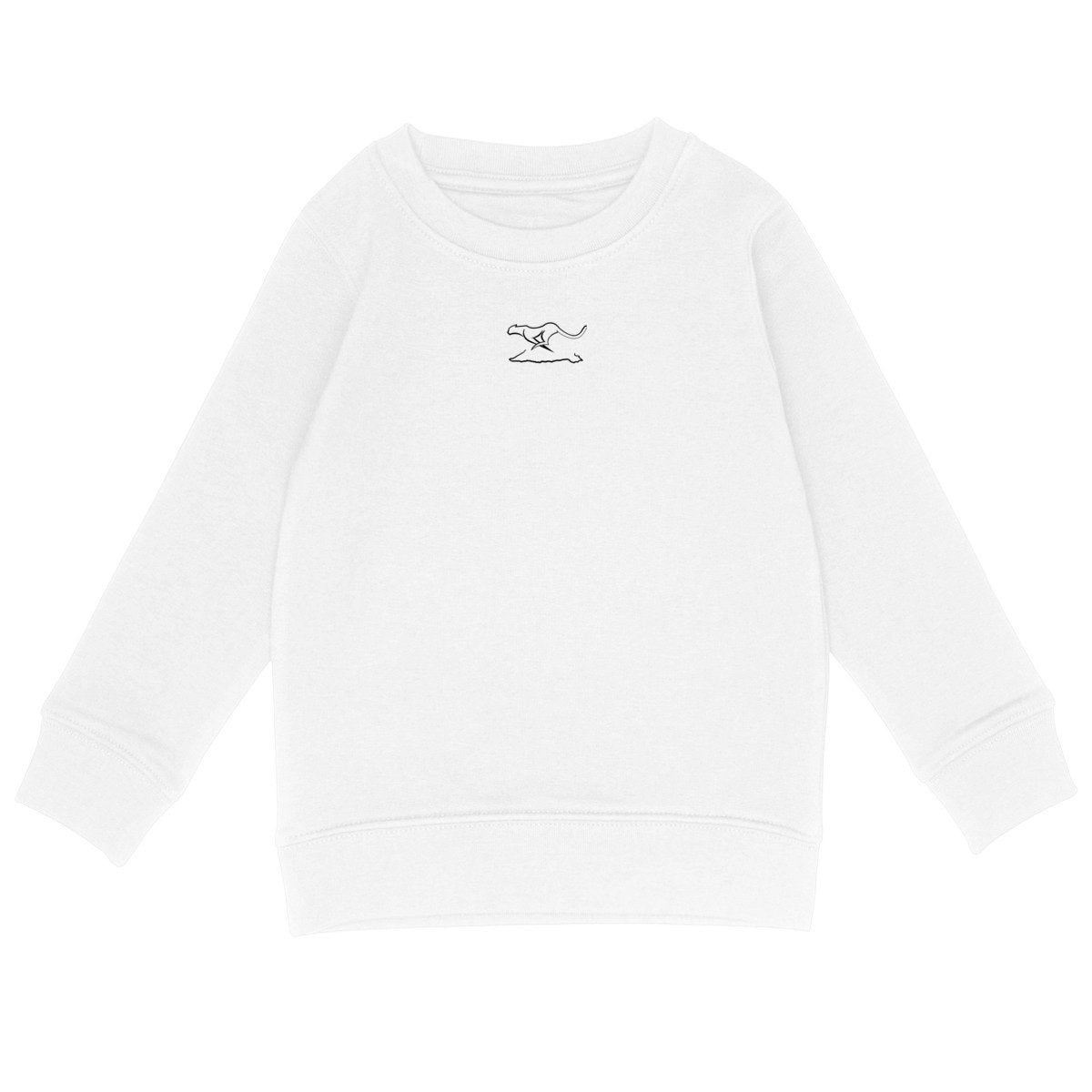 Sudadera ligera para niños: logo simple - frente_blanco