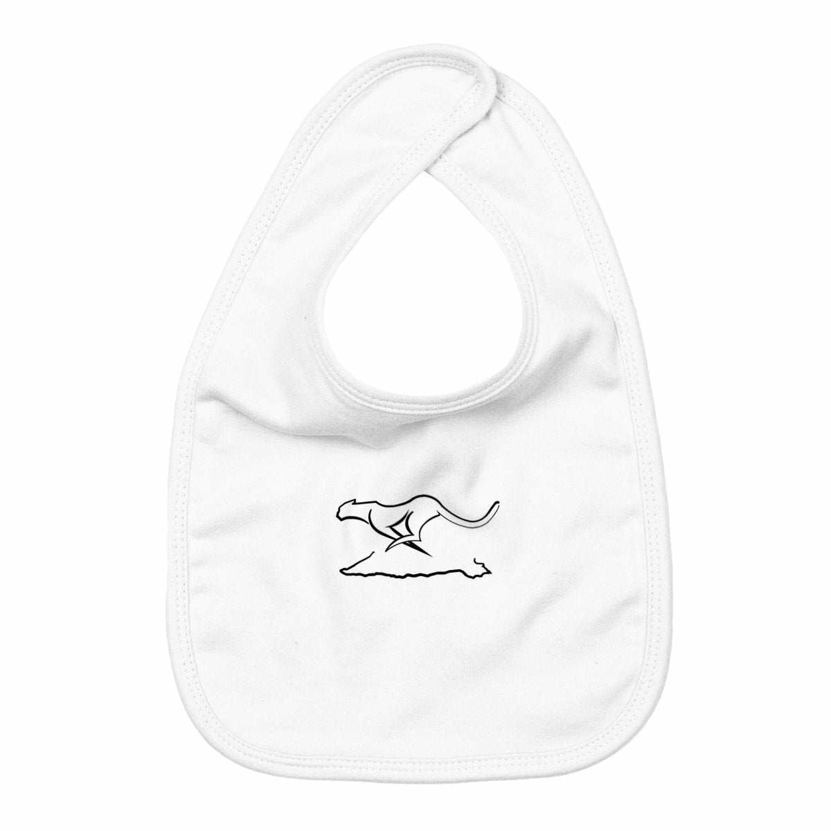 Babero: bebé; logo - frente_blanco