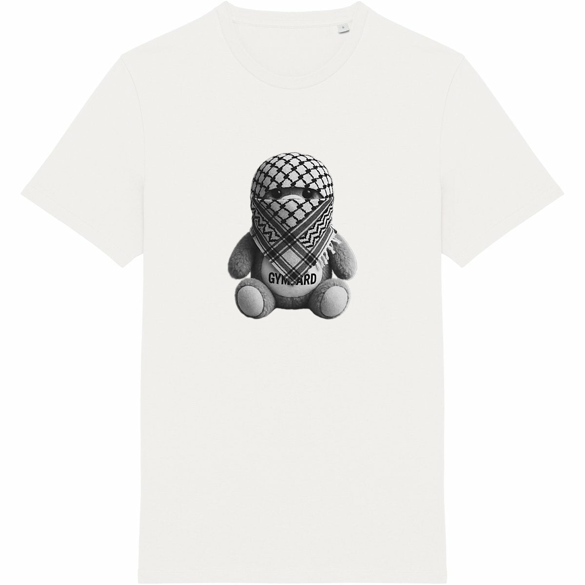 Camiseta unisex Made in Portugal: oso frontal - frente_blanco