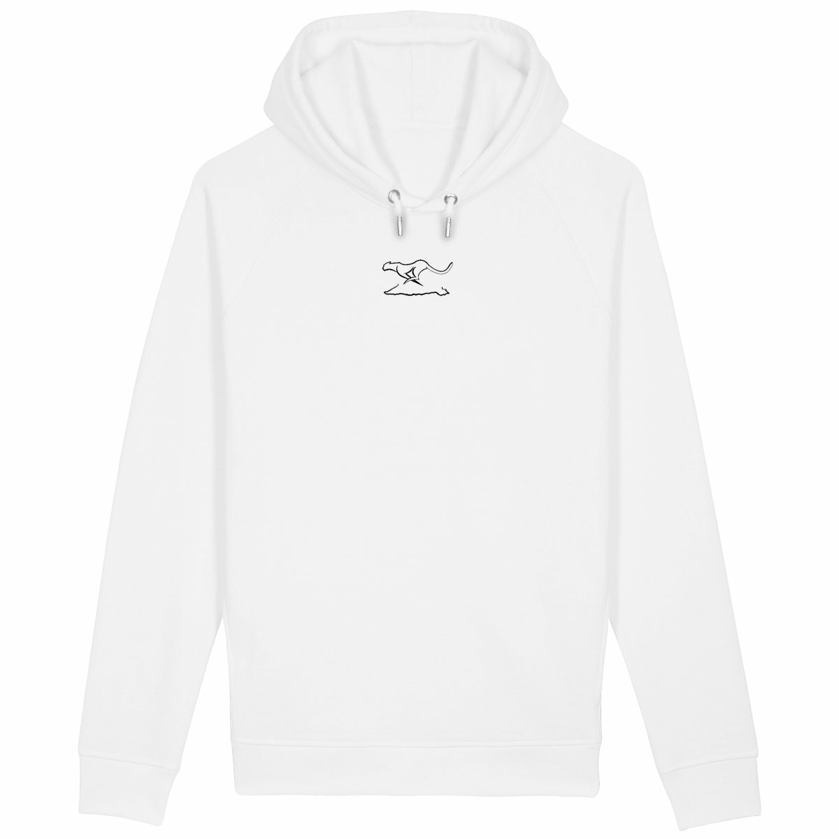 Sudadera unisex con capucha y bolsillo lateral:RESIST - frente_blanco