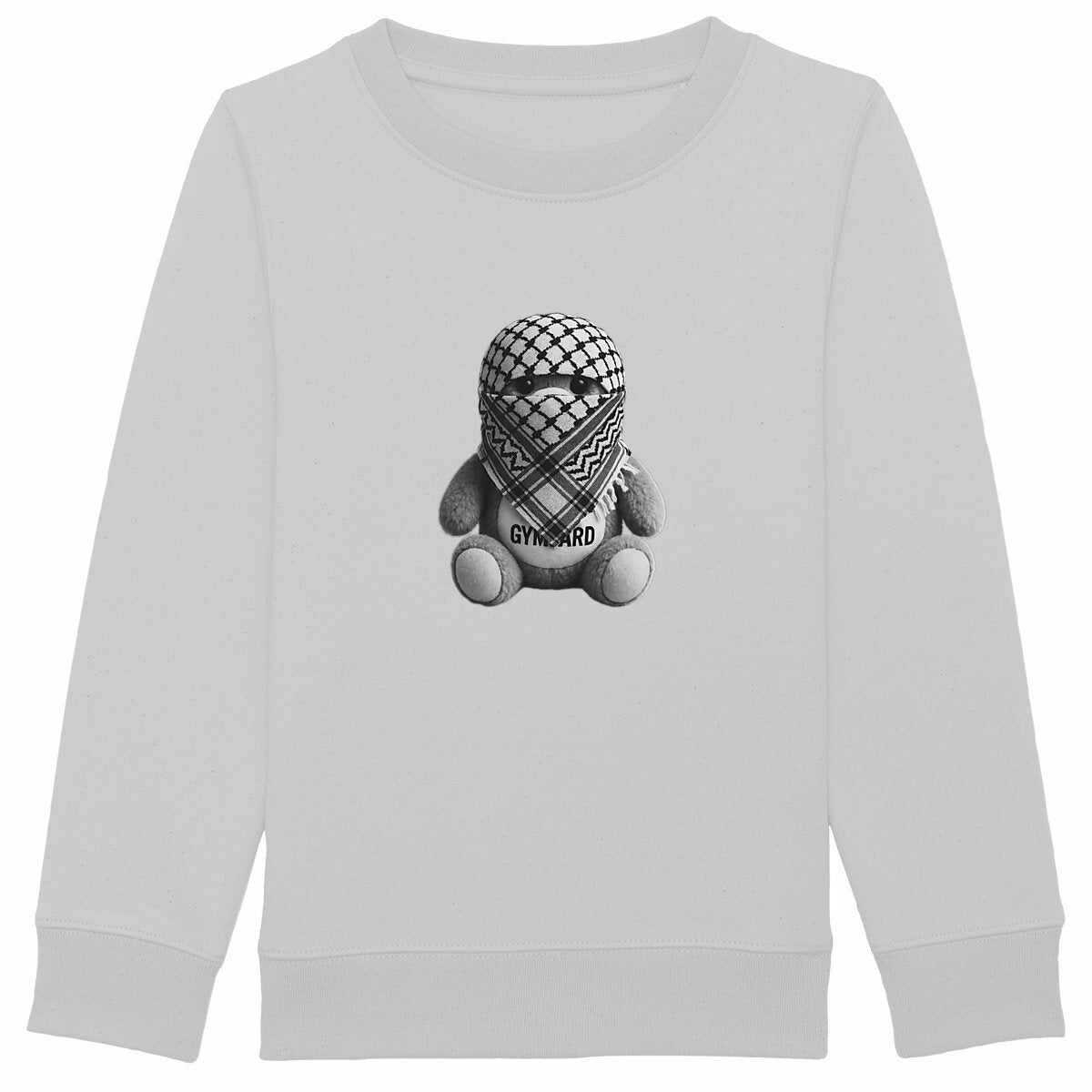 Sudadera para niños: oso frontal - frente_heidekrautgrau