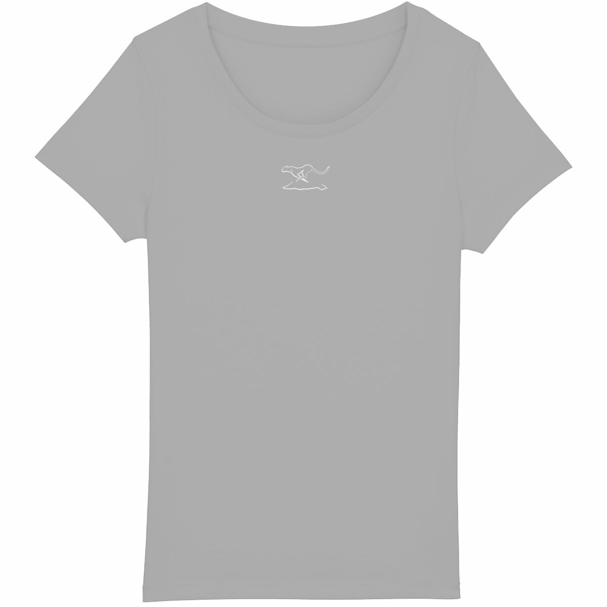 Camiseta ligera para mujer: simple - frente_heidekrautgrau