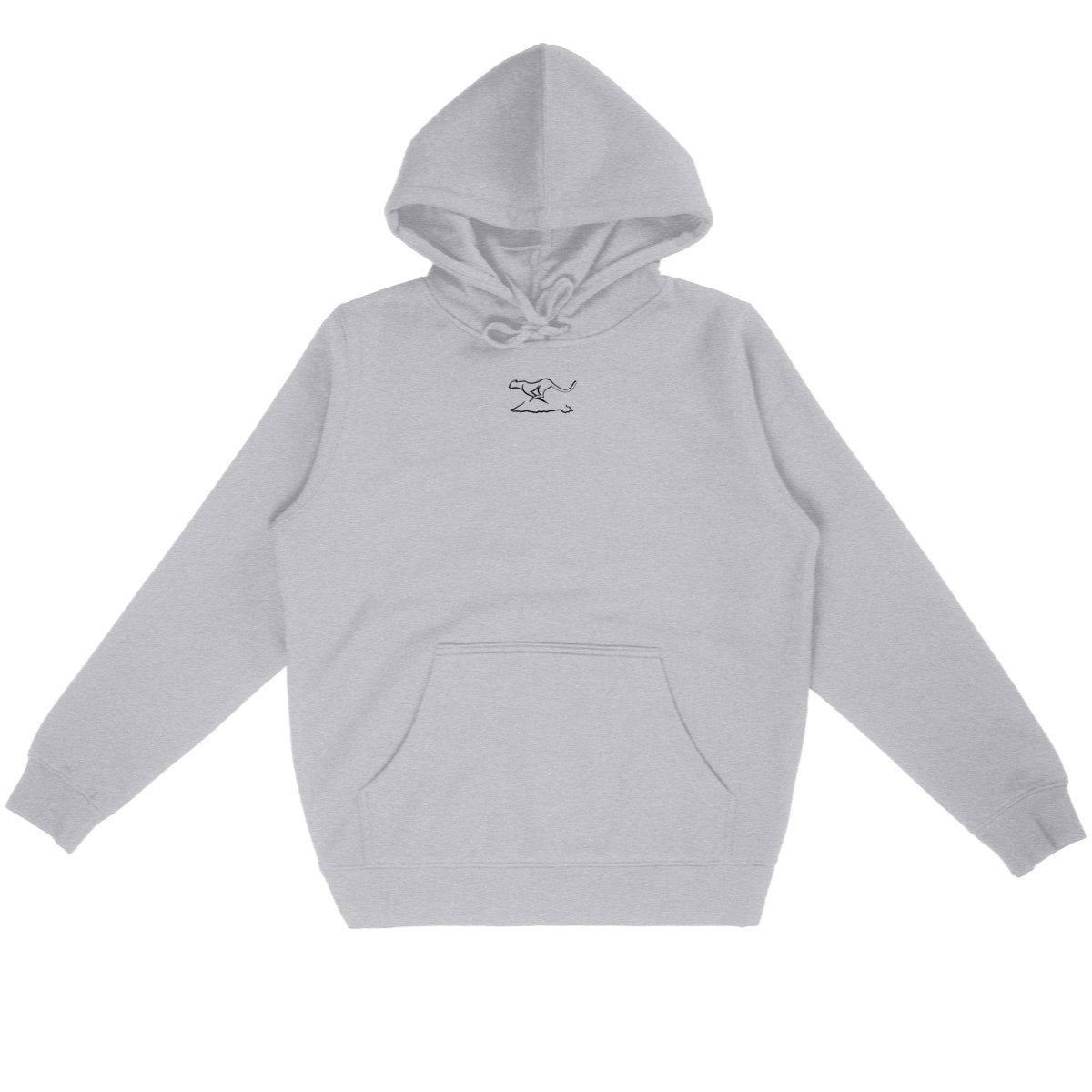 Sudadera ligera con capucha unisex; arabe x2 blanco - frente_heidekrautgrau