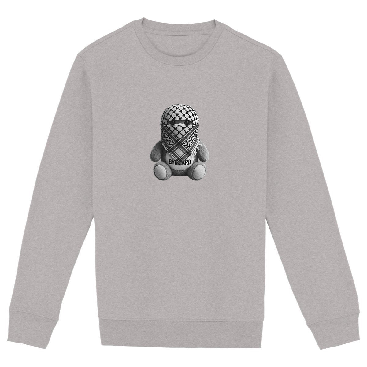 Sudadera unisex de alto gramaje; OSITO - frente_heidekrautgrau