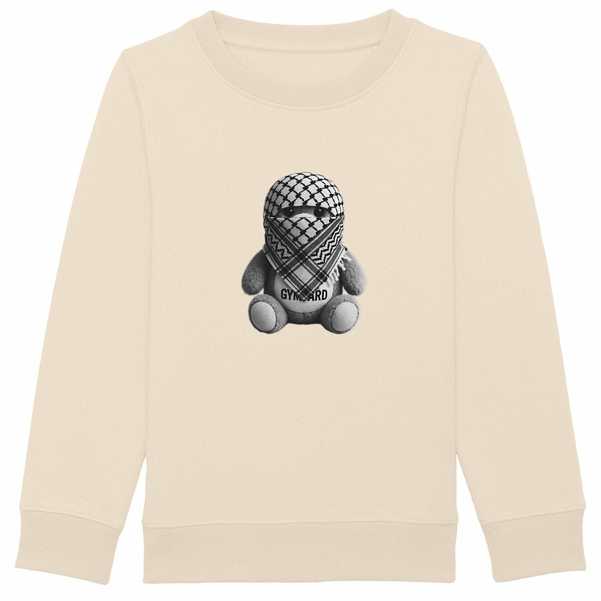 Sudadera para niños: oso frontal - frente_marfil