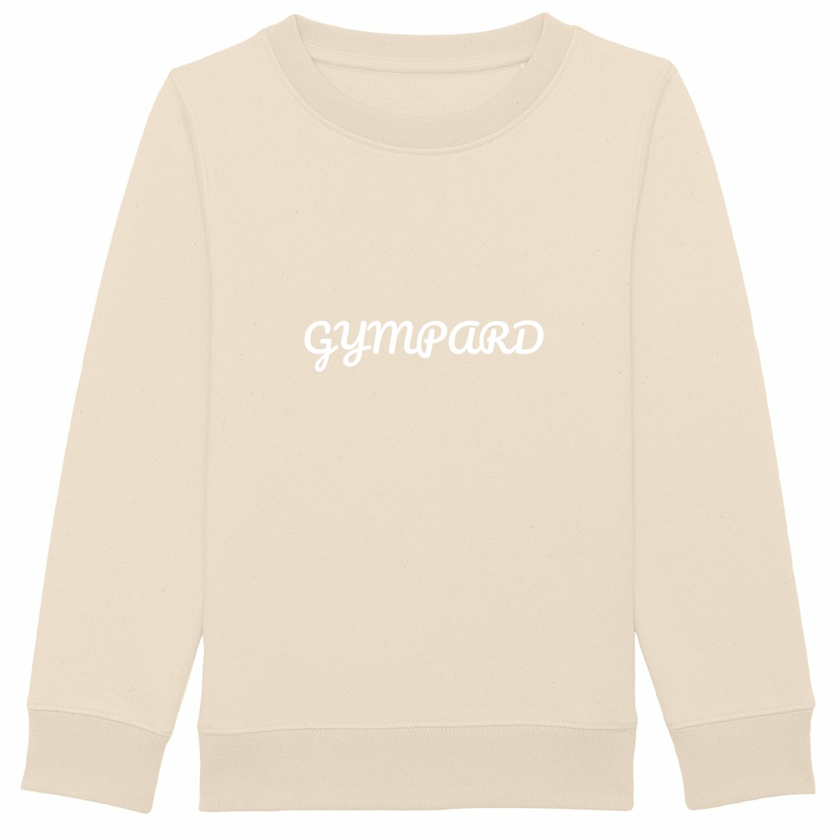 Sudadera para niños: GYMPARD - frente_marfil