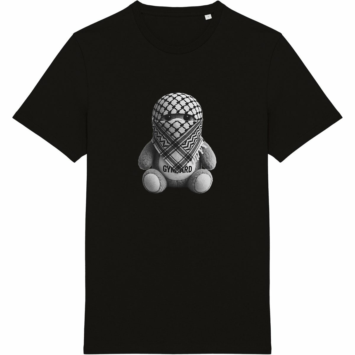 Camiseta unisex Made in Portugal: oso frontal - frente_negro