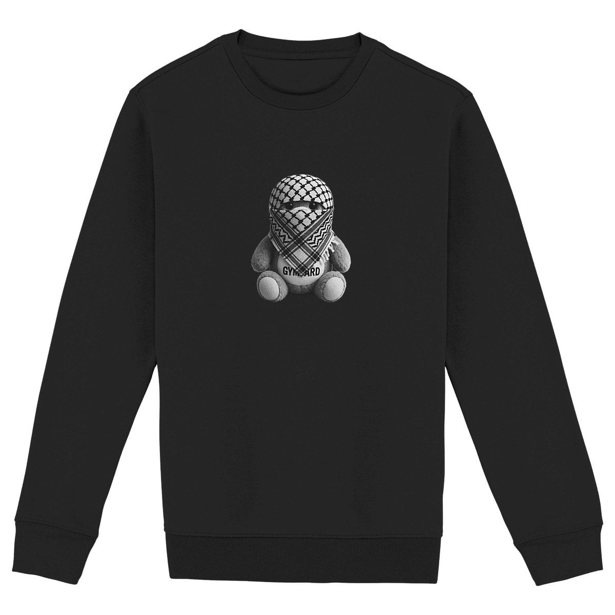 Sudadera unisex de alto gramaje; OSITO - frente_negro