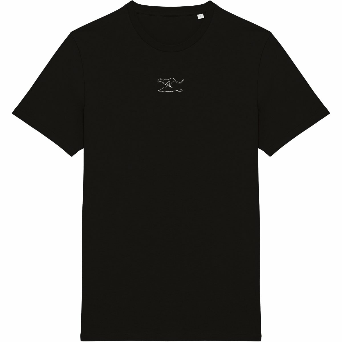 Camiseta unisex Made in Portugal: logo + palestina - frente_negro