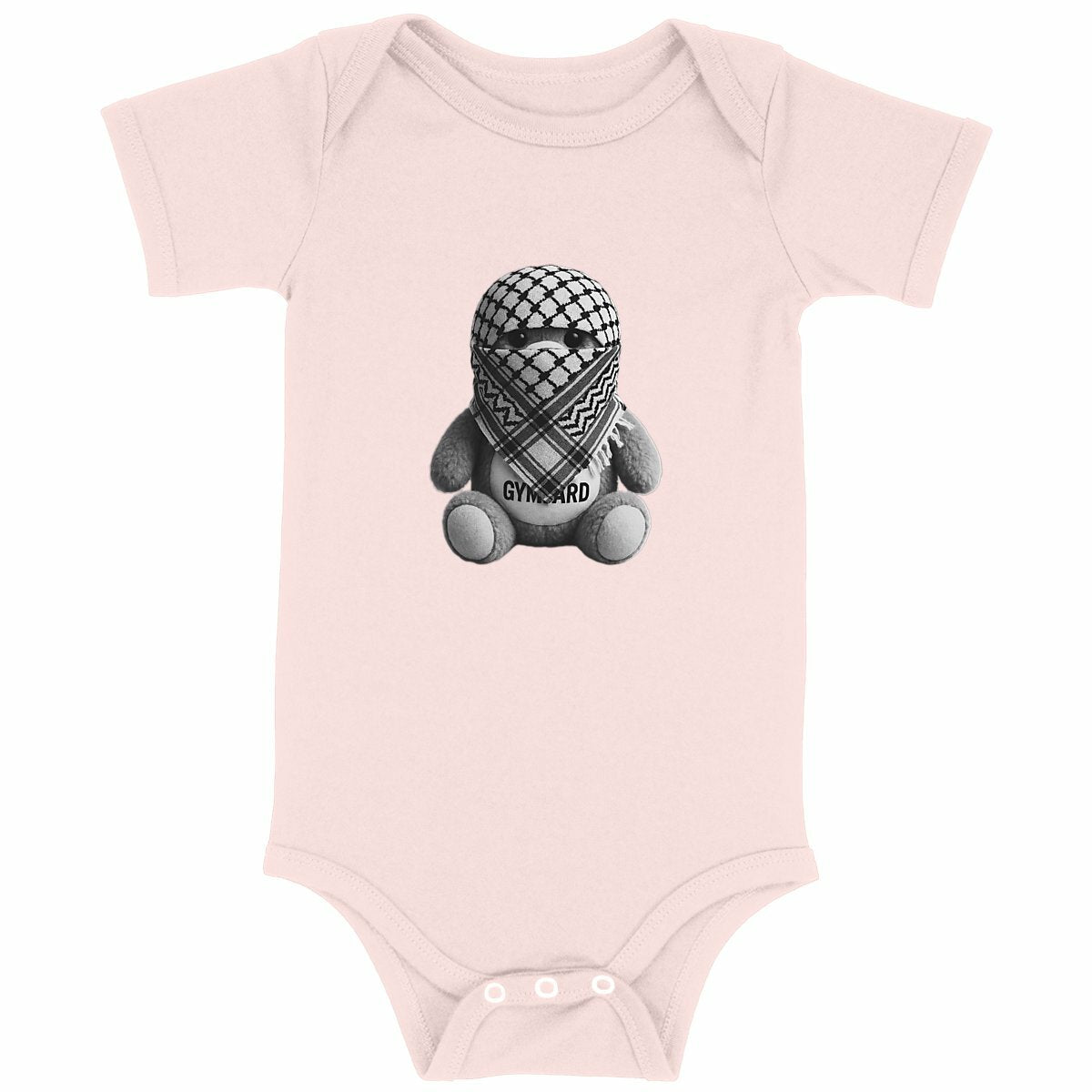 Body para bebé: osito - frente_rosa