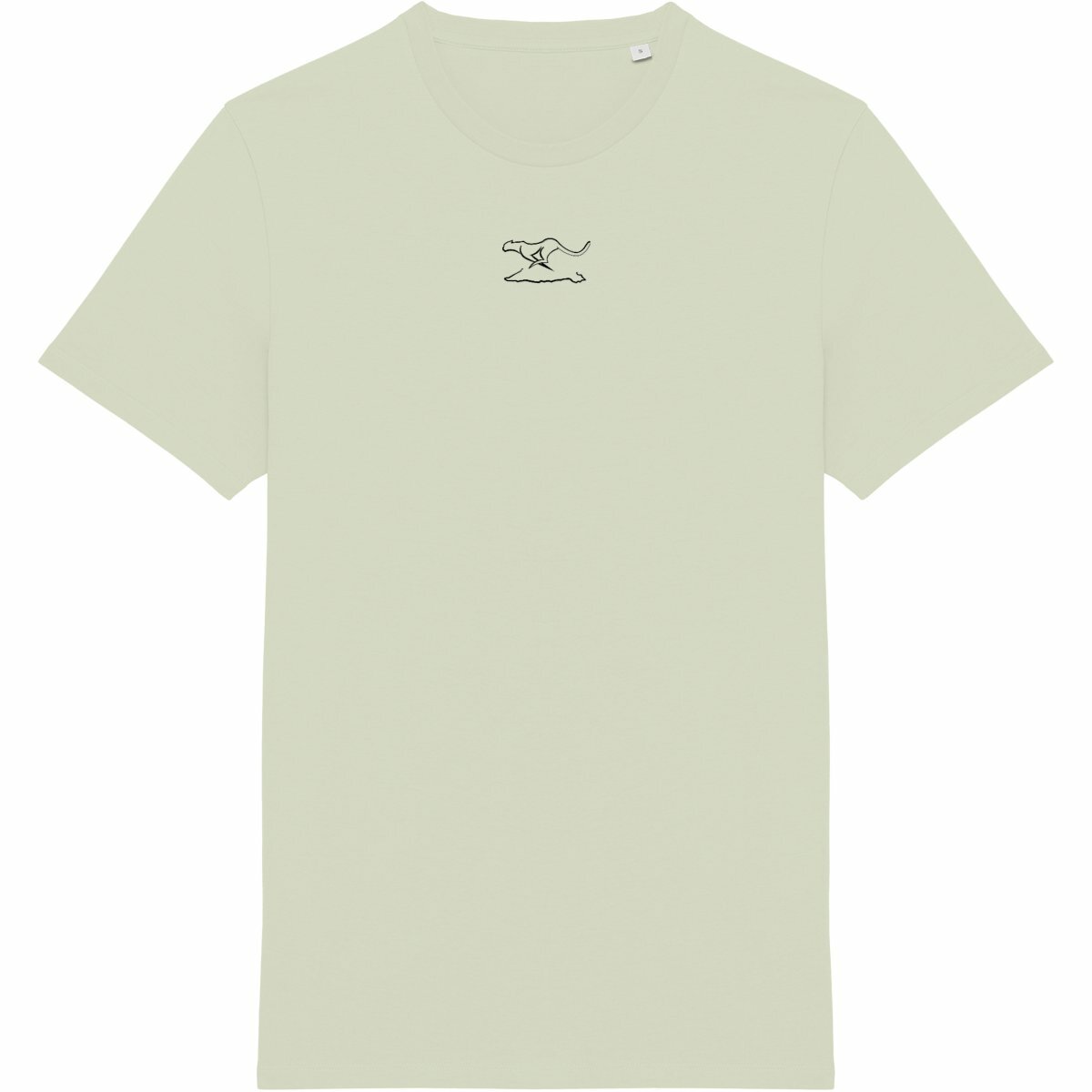 Camiseta unisex Made in Portugal: logo + palestina BLANCO - frente_verdeceladón